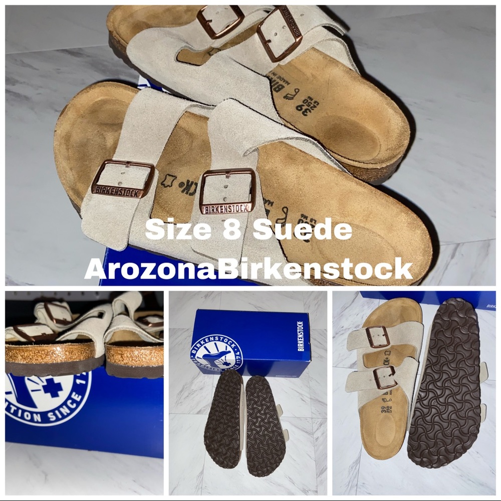 Arizona Taupe Suede Birkenstocks